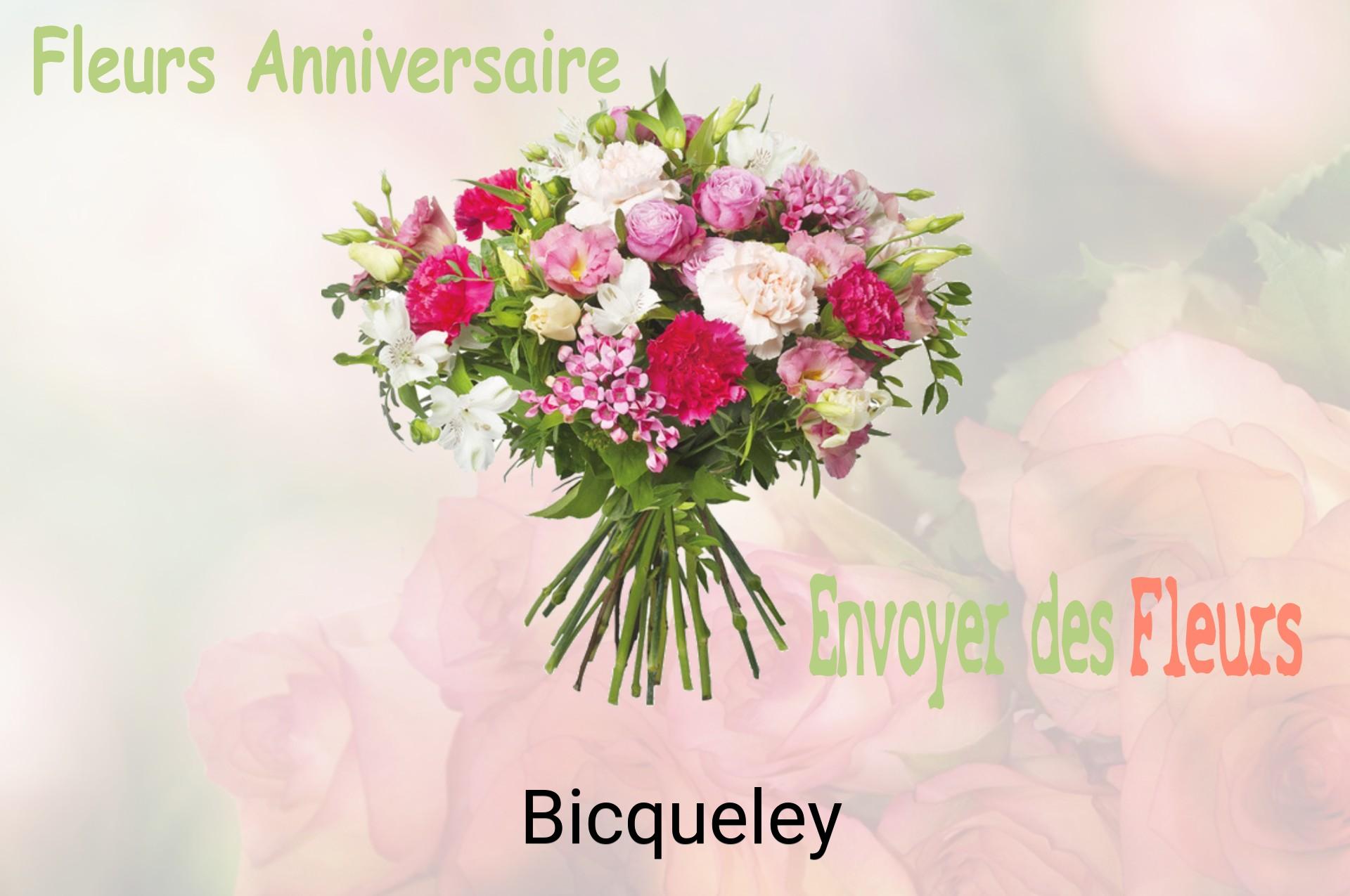 Bouquet de fleurs d’anniversaire livré à Bicqueley